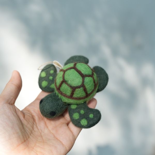羊毛氈偶、針插 | 海龜回家 保育類、羊毛氈, 手工羊毛氈, 羊毛氈製品, 紐西蘭羊毛,公平貿易商品,手作,禮物