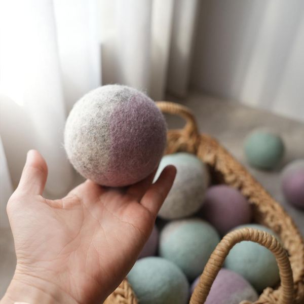 雙色純羊毛烘乾球 逗貓球 羊毛氈, 手工羊毛氈, 羊毛氈製品, 紐西蘭羊毛,公平貿易商品,手作,烘衣球