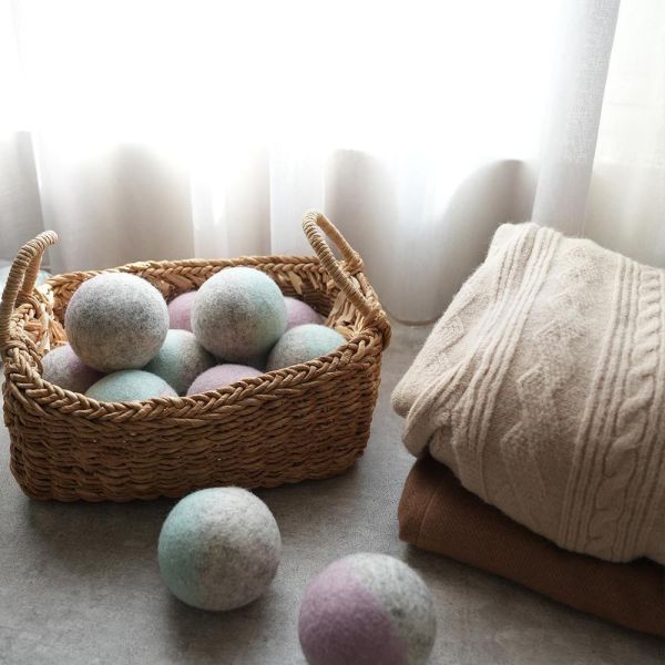 雙色純羊毛烘乾球 逗貓球 羊毛氈, 手工羊毛氈, 羊毛氈製品, 紐西蘭羊毛,公平貿易商品,手作,烘衣球