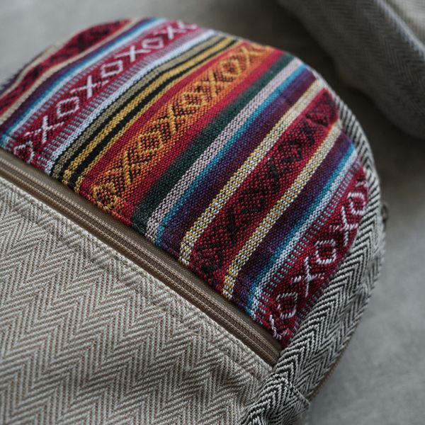 幾何織布輕便後背包 背包,Backpack,手工背包,尼泊爾背包,公平貿易,環保