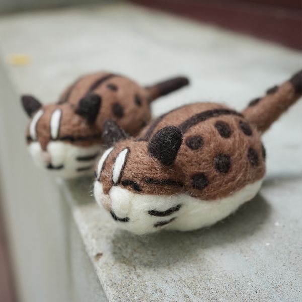 羊毛氈偶 | 石虎 保育類、羊毛氈, 手工羊毛氈, 羊毛氈製品, 紐西蘭羊毛,公平貿易商品,手作,禮物