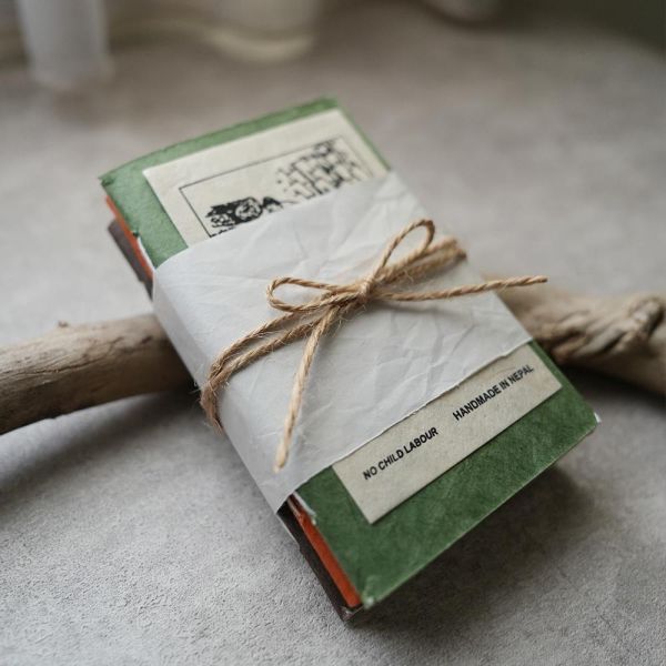 手工紙隨身本｜原野日常系列 樹皮纖維筆記本, 環保筆記本, 永續造紙, 不砍伐森林, 手工筆記本, 自然纖維, 環保文具,地球,環保,永續