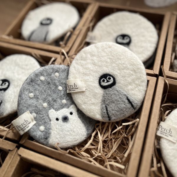 羊毛氈隔熱墊 | 極地系列 羊毛氈, 手工羊毛氈, 羊毛氈製品, 紐西蘭羊毛,公平貿易商品,手作,禮物