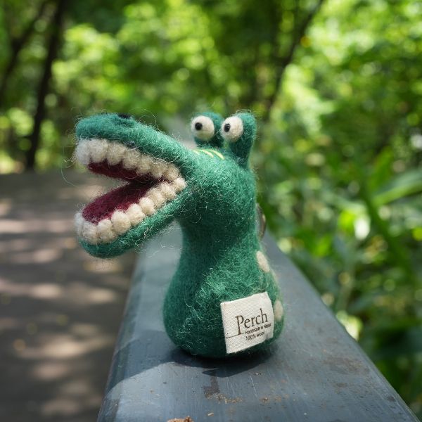 羊毛氈鑰匙圈 | 鱷魚 保育類、羊毛氈, 手工羊毛氈, 羊毛氈製品, 紐西蘭羊毛,公平貿易商品,手作,禮物