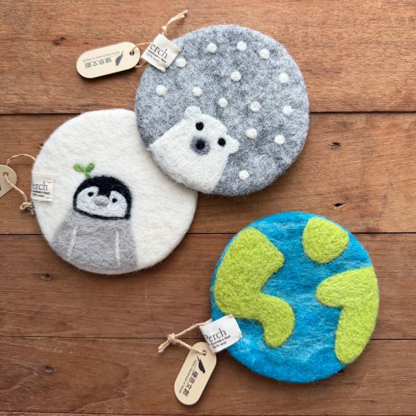 羊毛氈隔熱墊 | 極地系列 羊毛氈, 手工羊毛氈, 羊毛氈製品, 紐西蘭羊毛,公平貿易商品,手作,禮物