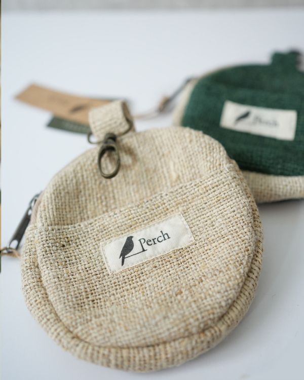 圓形零錢包收納包 收納袋,手工,公平貿易,環保,零錢包