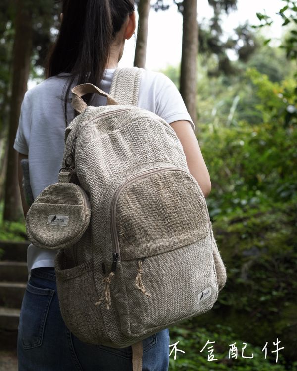 大容量後背包 大麻背包,Hemp Backpack,手工背包,尼泊爾背包,公平貿易背包,環保背包