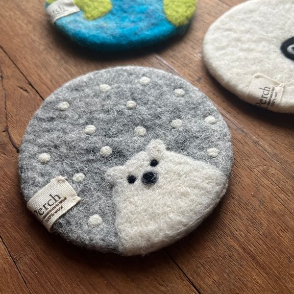 羊毛氈隔熱墊 | 極地系列 羊毛氈, 手工羊毛氈, 羊毛氈製品, 紐西蘭羊毛,公平貿易商品,手作,禮物