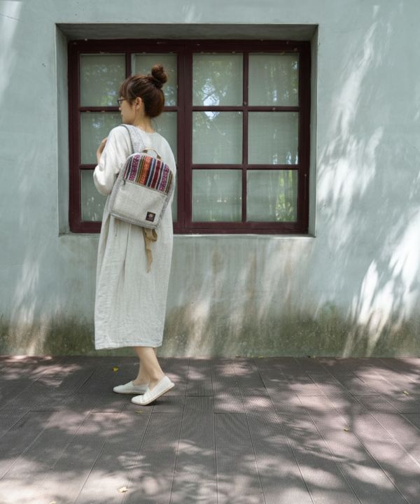 幾何織布輕便後背包 背包,Backpack,手工背包,尼泊爾背包,公平貿易,環保