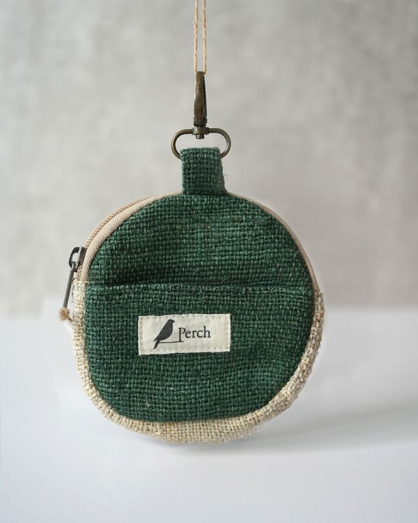 圓形零錢包收納包 收納袋,手工,公平貿易,環保,零錢包