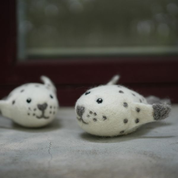 羊毛氈偶 | 海豹 保育類、羊毛氈, 手工羊毛氈, 羊毛氈製品, 紐西蘭羊毛,公平貿易商品,手作,禮物