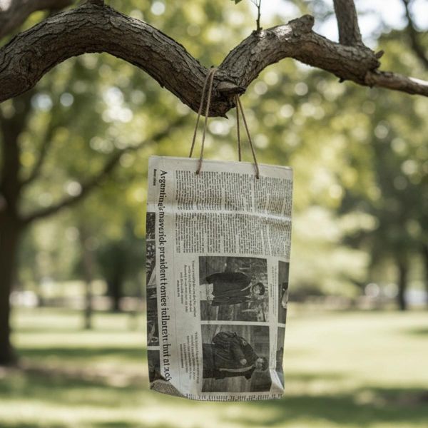 手工再生報紙提袋 (S / M / L) 樹皮纖維筆記本, 環保筆記本, 永續造紙, 不砍伐森林, 手工筆記本, 自然纖維, 環保文具,地球,環保,永續