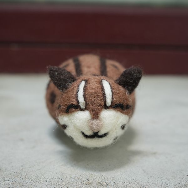 羊毛氈偶 | 石虎 保育類、羊毛氈, 手工羊毛氈, 羊毛氈製品, 紐西蘭羊毛,公平貿易商品,手作,禮物