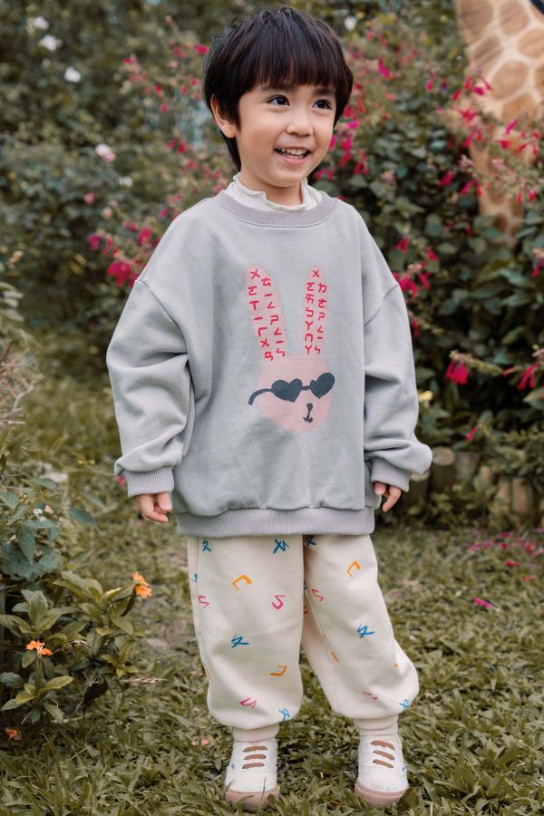 TALKOO 動物探險大學T(三款) TALKOO, 動物探險系列, 大學T, 童裝上衣, 台灣製童裝, 純棉大學T, 魚鱗布, 曬傷兔, 勇氣獅, 學習鴞, 親子裝, 注音印花, 秋冬童裝, TALKOO 說話衣, 語言學習服飾, 親子穿搭, 寬鬆版童裝, 男女孩皆可穿, 台灣製衣服, 可愛童裝