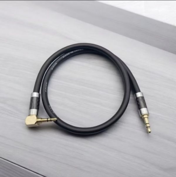 日本CANARE發燒級3.5mm公對公彎頭 手機電腦接藍牙音響 AUX音頻線車用高傳真 