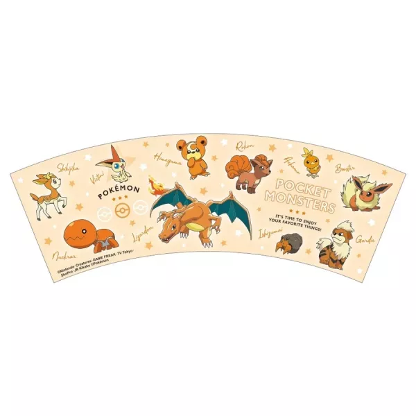 日本Pokémon寶可夢 透明壓克力水 