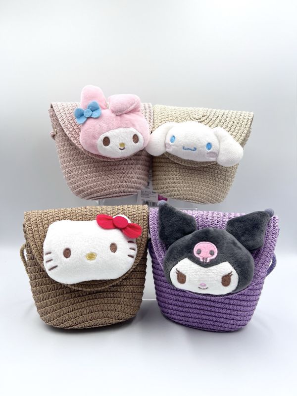 日本SKATER Sanrio三麗鷗 草編單肩包 SNARIO三麗鷗,SNOOPY史努比,DISNEY迪士尼,MOOMIN嚕嚕米,宮崎駿,Pokemon寶可夢,Chiikawa 吉伊卡哇,Doraemon 哆啦A夢,MIFFY米菲.日本連線,日本代購,韓國連線,韓國代購,日本一番賞,TAKARA TOMY,環球影城