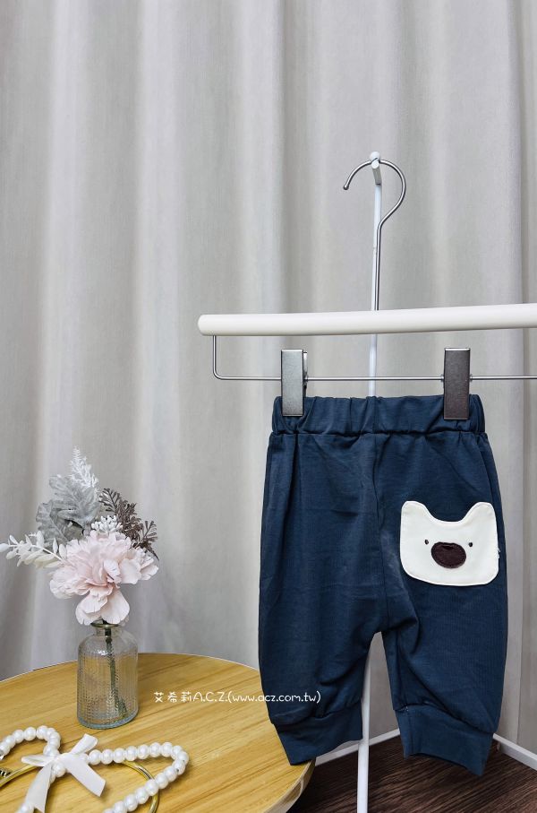 熊熊口袋寶寶哈倫褲 艾希莉ACZ,童裝,acz,艾希莉