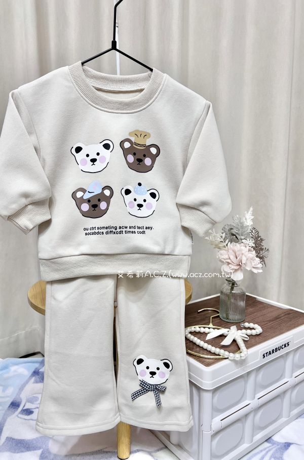 休閒熊熊套裝 艾希莉ACZ,童裝,acz,艾希莉