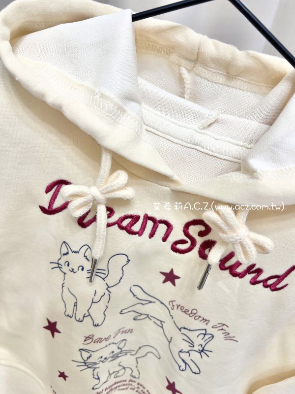貓咪長袖帽t 艾希莉ACZ,童裝,acz,艾希莉