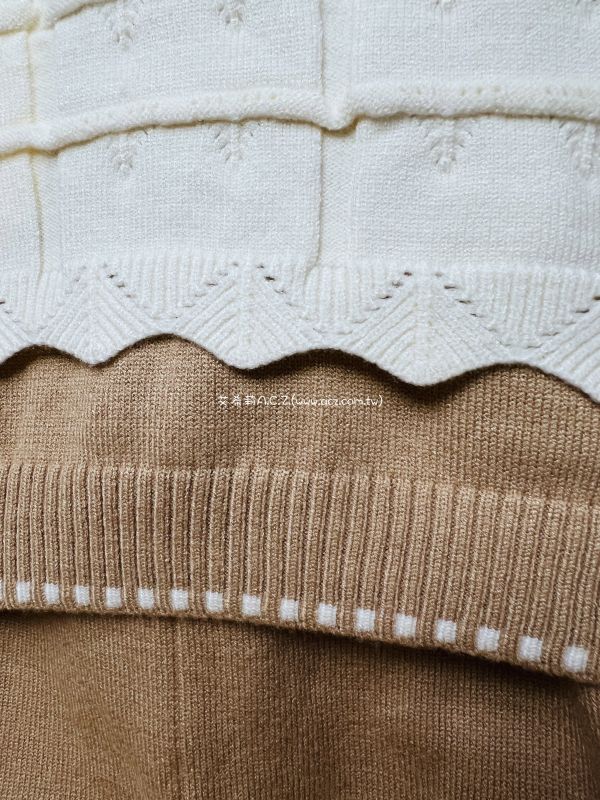 假兩件蝴蝶結針織套裝 艾希莉ACZ,童裝,acz,艾希莉