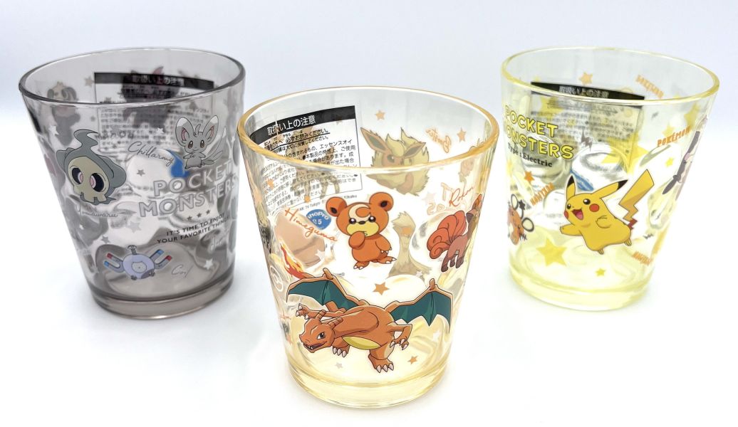 日本Pokémon寶可夢 透明壓克力水 