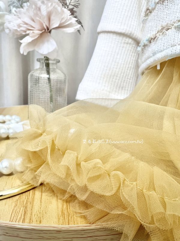 兩件式背心長袖內搭紗裙 艾希莉ACZ,童裝,acz,艾希莉