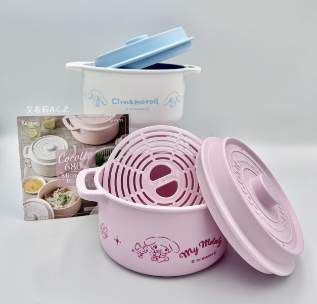 日本SKATER SANRIO三麗鷗 680ml微波簡單烹飪蒸鍋 SNARIO三麗鷗,SNOOPY史努比,DISNEY迪士尼,MOOMIN嚕嚕米,宮崎駿,Pokemon寶可夢,Chiikawa 吉伊卡哇,Doraemon 哆啦A夢,MIFFY米菲.日本連線,日本代購,韓國連線,韓國代購,日本一番賞,TAKARA TOMY,環球影城