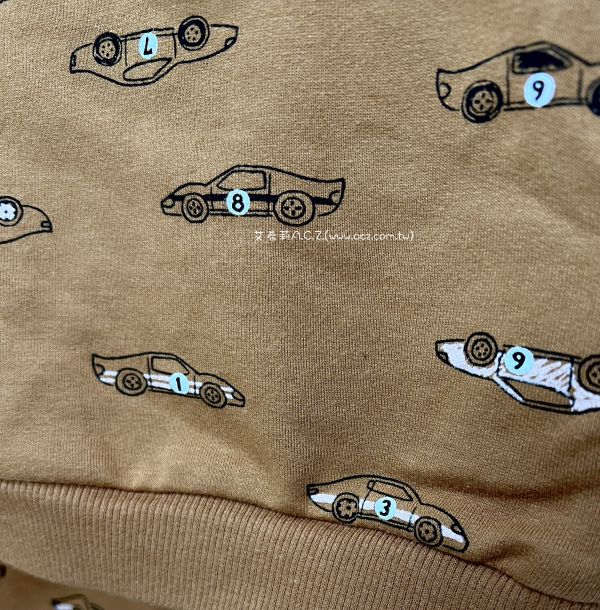 咖色車車寶寶四件組 艾希莉ACZ,童裝,acz,艾希莉