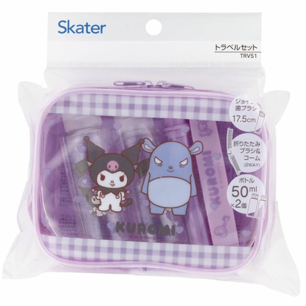 日本SKATER Sanrio三麗鷗 旅行用套組－酷洛米 SNARIO三麗鷗,SNOOPY史努比,DISNEY迪士尼,MOOMIN嚕嚕米,宮崎駿,Pokemon寶可夢,Chiikawa 吉伊卡哇,Doraemon 哆啦A夢,MIFFY米菲.日本連線,日本代購,韓國連線,韓國代購,日本一番賞,TAKARA TOMY,環球影城