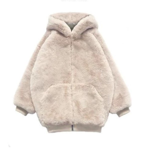 舒適絨毛厚外套 