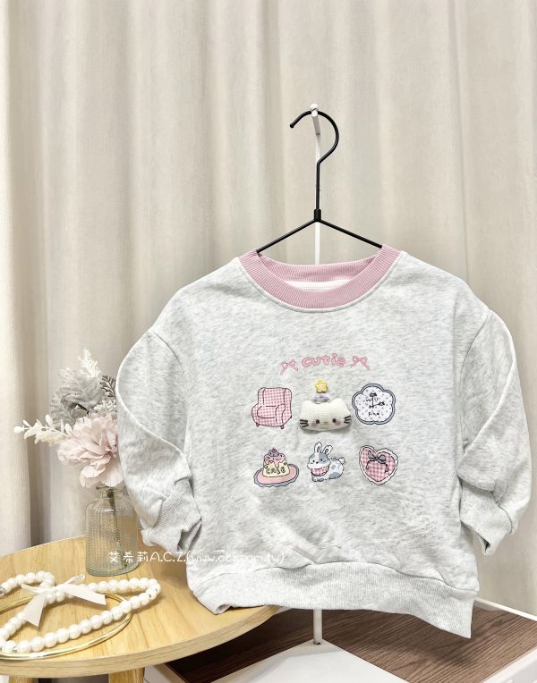cutie小貓長袖上衣 艾希莉ACZ,童裝,acz,艾希莉