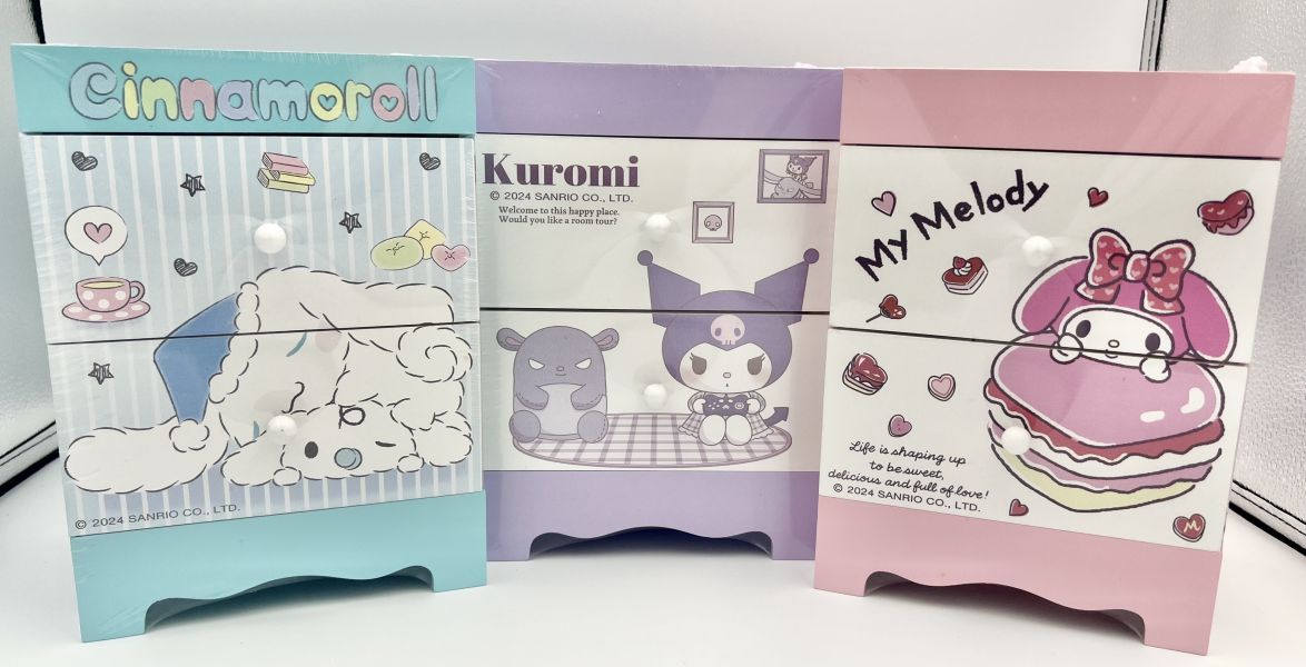 SANRIO三麗鷗 兩格抽屜收納盒 SNARIO三麗鷗,SNOOPY史努比,DISNEY迪士尼,MOOMIN嚕嚕米,宮崎駿,Pokemon寶可夢,Chiikawa 吉伊卡哇,Doraemon 哆啦A夢,MIFFY米菲.日本連線,日本代購,韓國連線,韓國代購,日本一番賞,TAKARA TOMY,環球影城