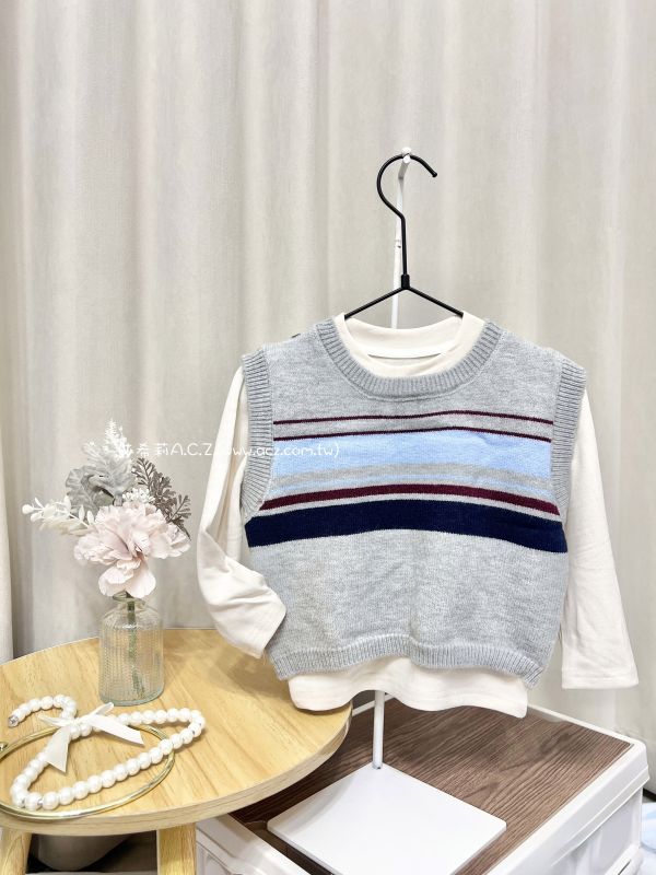 兩件式條紋背心上衣 艾希莉ACZ,童裝,acz,艾希莉