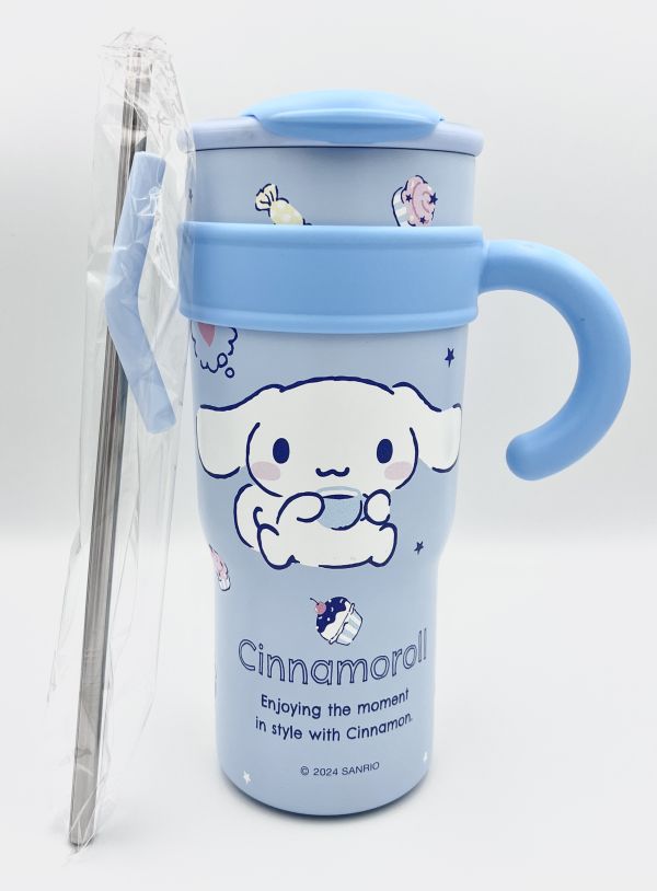 SANRIO三麗鷗 不銹鋼握把吸管杯 SNARIO三麗鷗,SNOOPY史努比,DISNEY迪士尼,MOOMIN嚕嚕米,宮崎駿,Pokemon寶可夢,Chiikawa 吉伊卡哇,Doraemon 哆啦A夢,MIFFY米菲.日本連線,日本代購,韓國連線,韓國代購,日本一番賞,TAKARA TOMY,環球影城