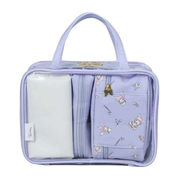 日本Sanrio三麗鷗 旅行收納包四件套組－酷洛米 SNARIO三麗鷗,SNOOPY史努比,DISNEY迪士尼,MOOMIN嚕嚕米,宮崎駿,Pokemon寶可夢,Chiikawa 吉伊卡哇,Doraemon 哆啦A夢,MIFFY米菲.日本連線,日本代購,韓國連線,韓國代購,日本一番賞,TAKARA TOMY,環球影城