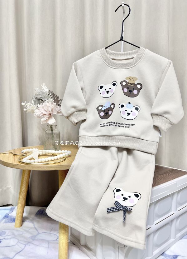 休閒熊熊套裝 艾希莉ACZ,童裝,acz,艾希莉