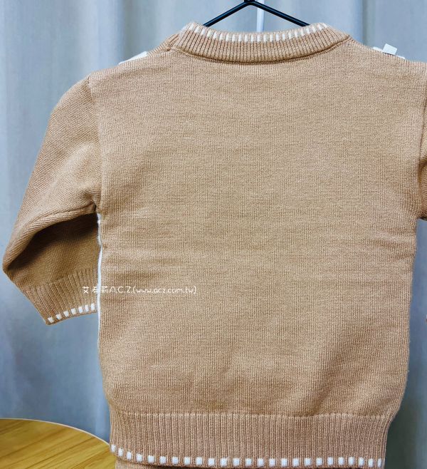 假兩件蝴蝶結針織套裝 艾希莉ACZ,童裝,acz,艾希莉