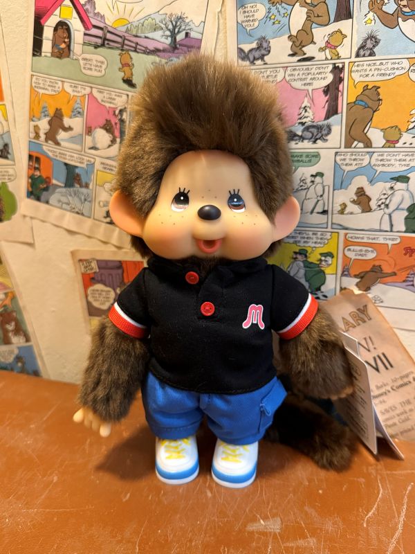 泰國限定 正版  Monchhichi x Mohican Polo Standard 龐克頭 夢奇奇 