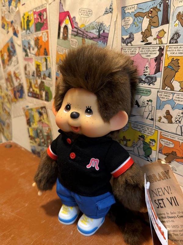 泰國限定 正版  Monchhichi x Mohican Polo Standard 龐克頭 夢奇奇 
