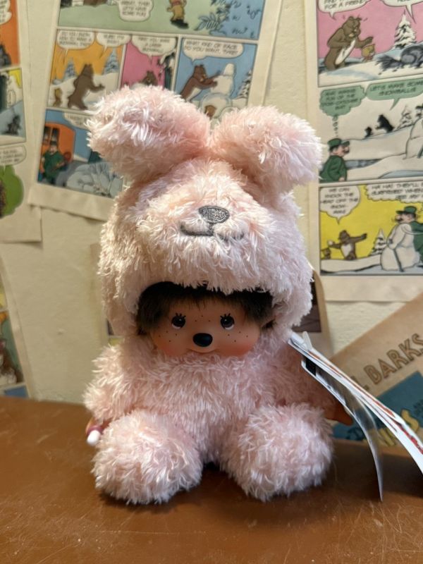 [日本限定] 穿著動物裝 熊貓 / 兔子 / 熊 造型 Monchhichi 玩偶 
