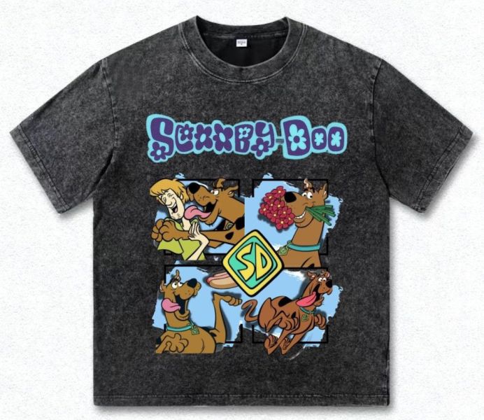 童年卡通系列 史酷比四格圖 水洗T-shirts(三色) 