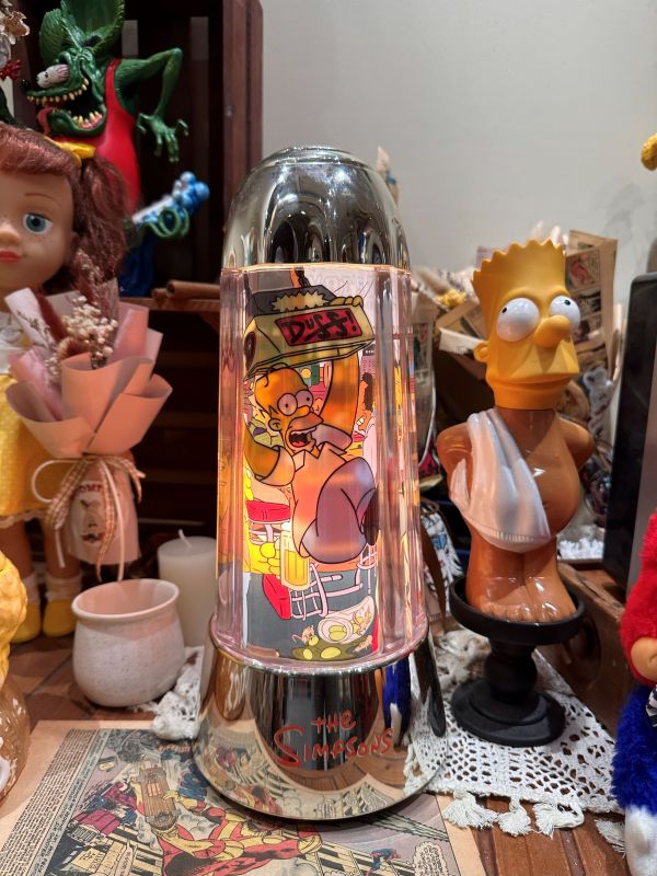 2002年 The Simpsons 辛普森家庭款 電鍍銀情境氣氛燈 
