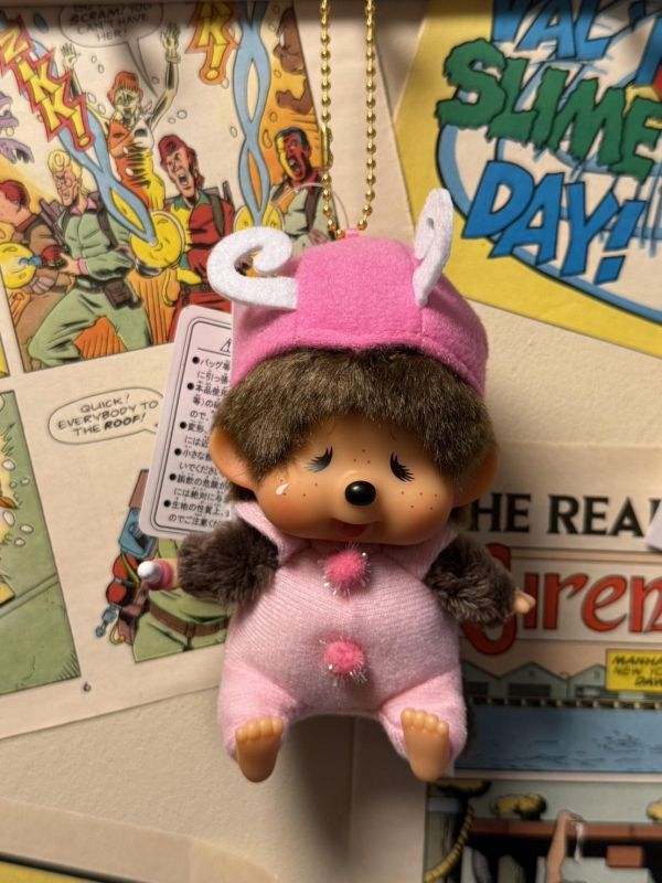 [日本限定]  瓢蟲 / 蝴蝶 / 蜜蜂 Monchhichi 吊飾 