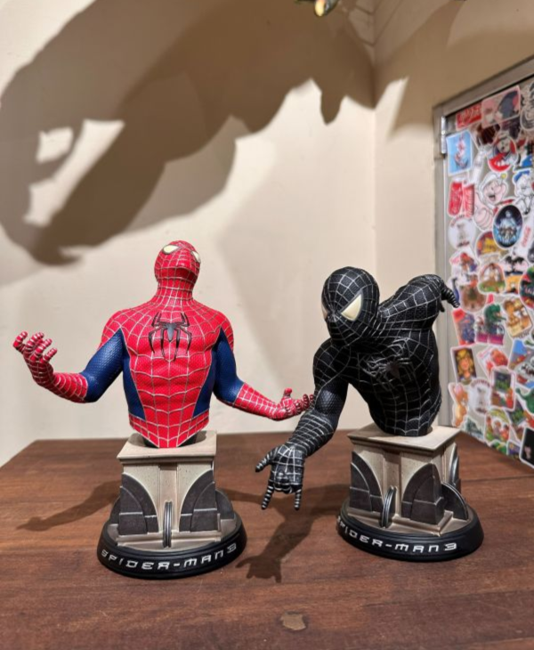 2007年Sideshow漫威蜘蛛人3珍藏版人偶紅黑套裝 日本限定 