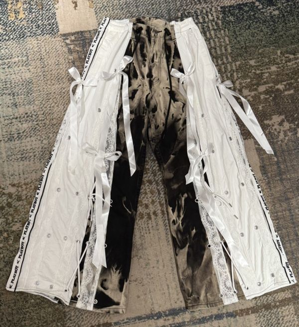 Remake 美式蕾絲拼接褲 