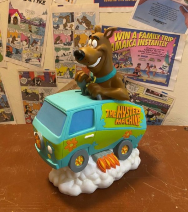 2000年 史酷比 Scooby Doo 神秘機器 廂型車 存錢桶 