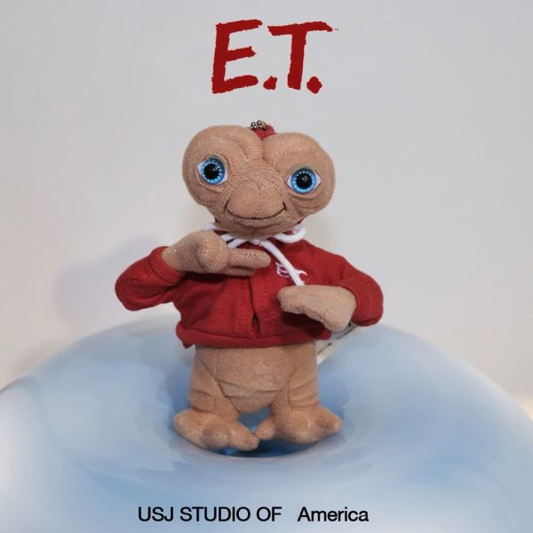 日本正版 E.T.外星人穿外套 美國 環球影城 吊飾鑰匙圈 