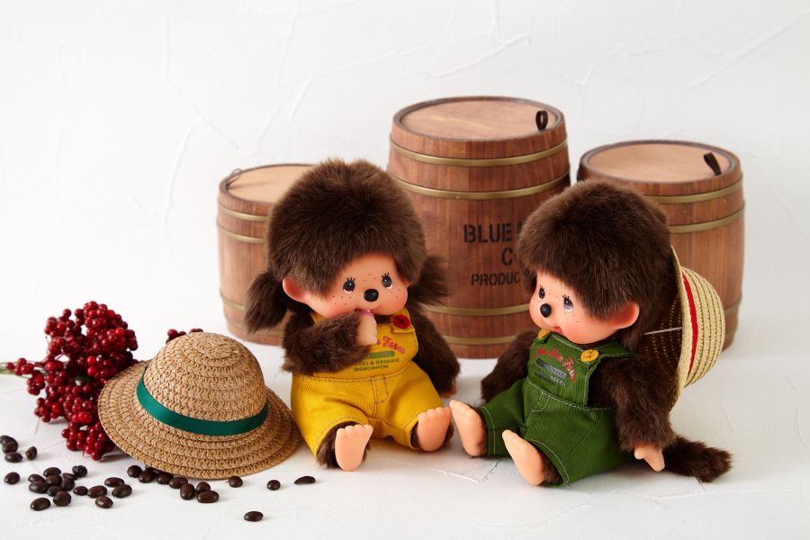 日本限定 正版47 週年 Monchhichi  濛濛農場 草帽夢奇奇 