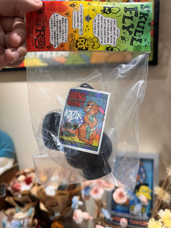 2020年 Rat Fink Big Daddy Mooneyes 黑金骷髏頭 軟膠 